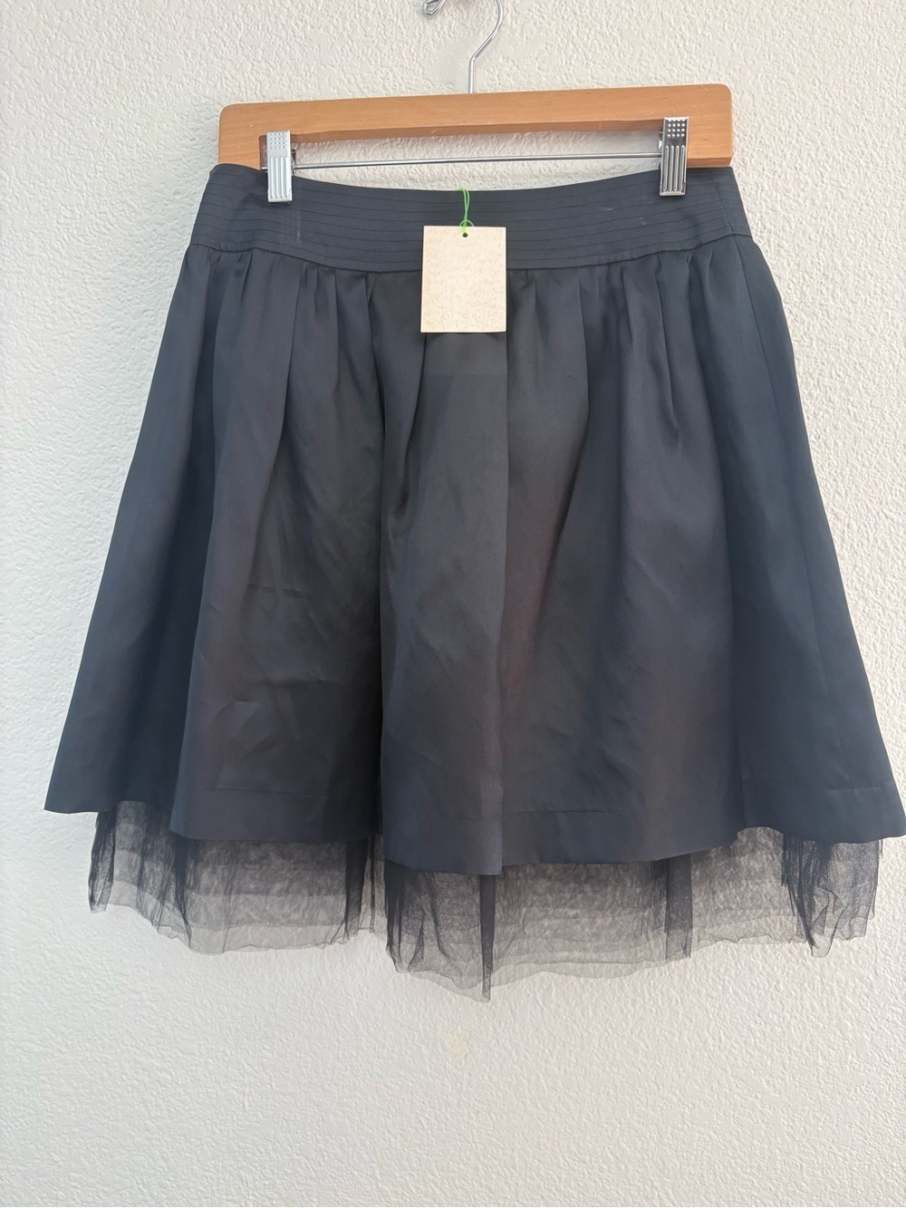 Adore Black Circle Skirt with Tulle Hem